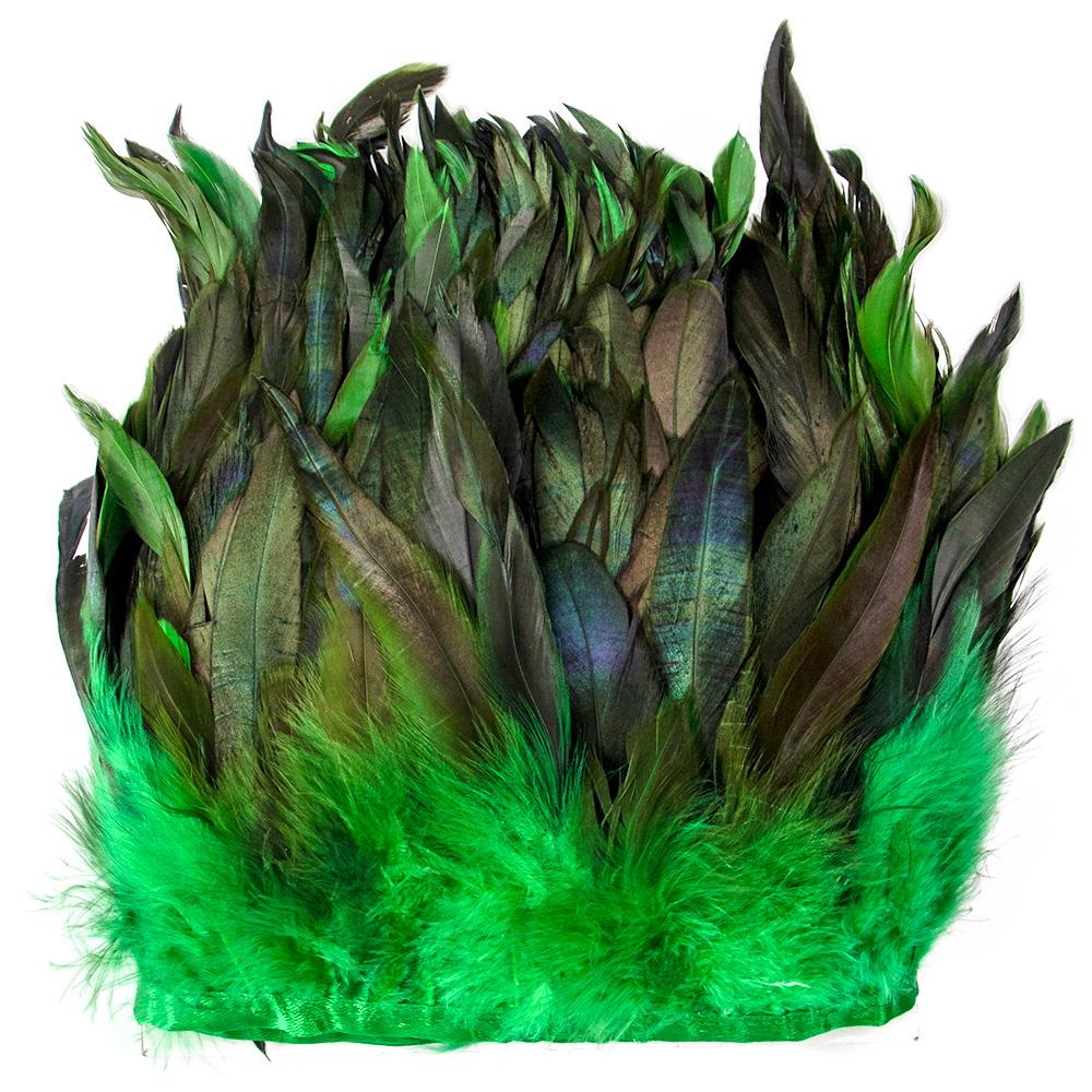 1Meters Fluffy Rooster Feathers Trims Fringe 10-18CM Chicken Feather Trim for Crafts Ribbon Plumas Wedding Clothing Decoration
