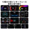 Wiiyii Head-Up Display, OBD2+GPS Car Instrument, Display Various Car Data and Driving Data, Suitable for All Cars