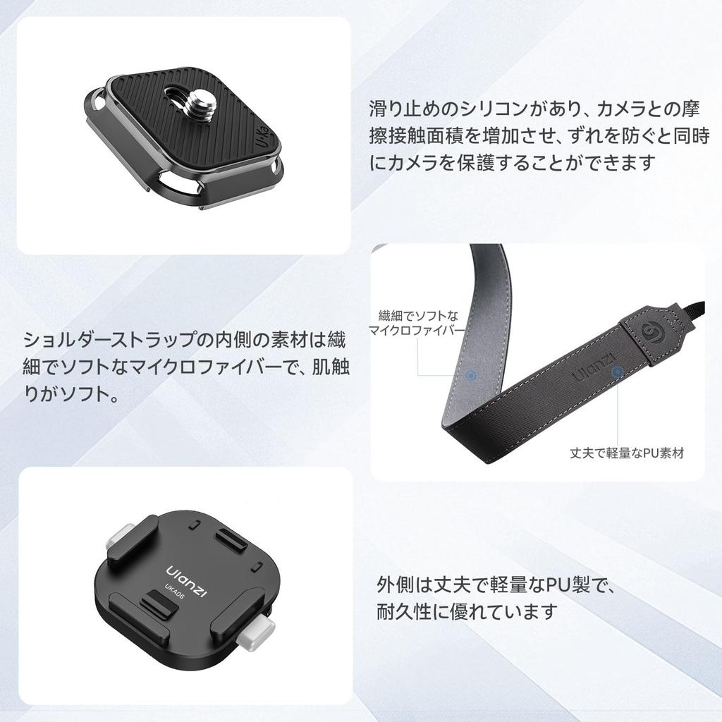 Ulanzi UKA06 Quick Release Shoulder Strap Kit for Camera Compatible with F38 Quick Quick Release Adjustable for Mirrorless Digital Compact SLR and