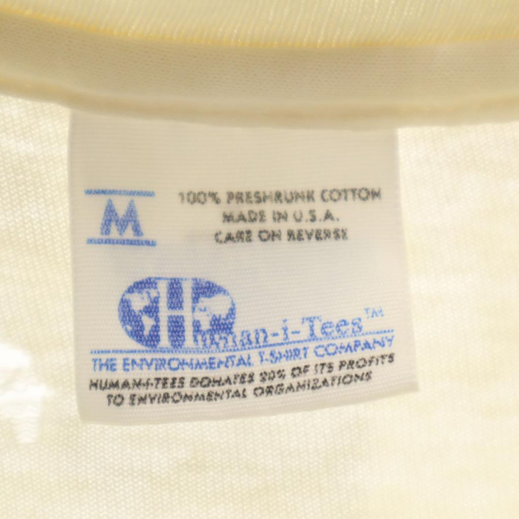 Human-i-Tees 90s Old Human Eye Made In USA Panda Print Short Sleeve T-shirt Men's Used