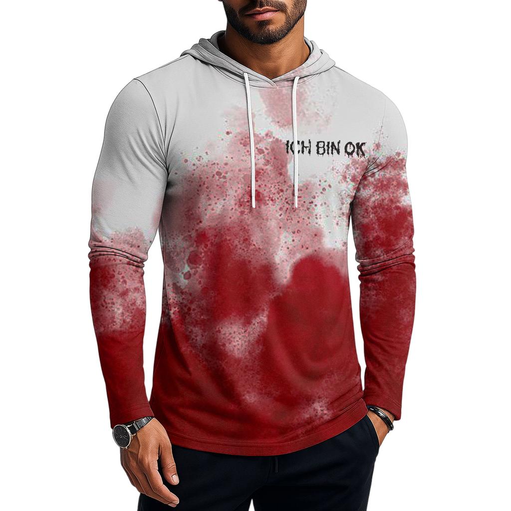 Men's Sweatshirt Loose Solid Color Outdoor Warm Breathable T-Shirt Top