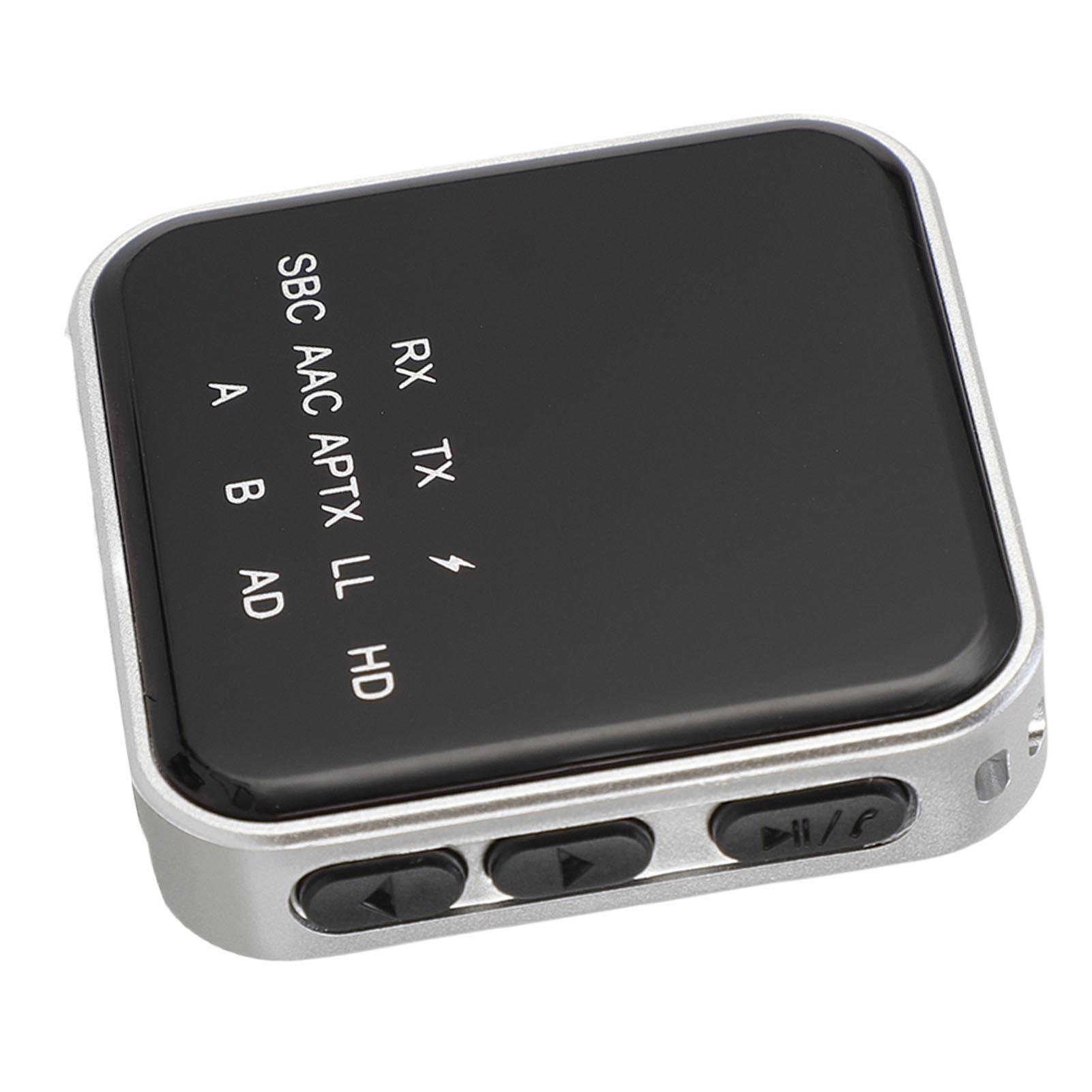 

Аудиоадаптер Bluetooth 5.2, литиевая батарея 250 мАч, многофункциональный беспроводной AUX Bluetooth-адаптер