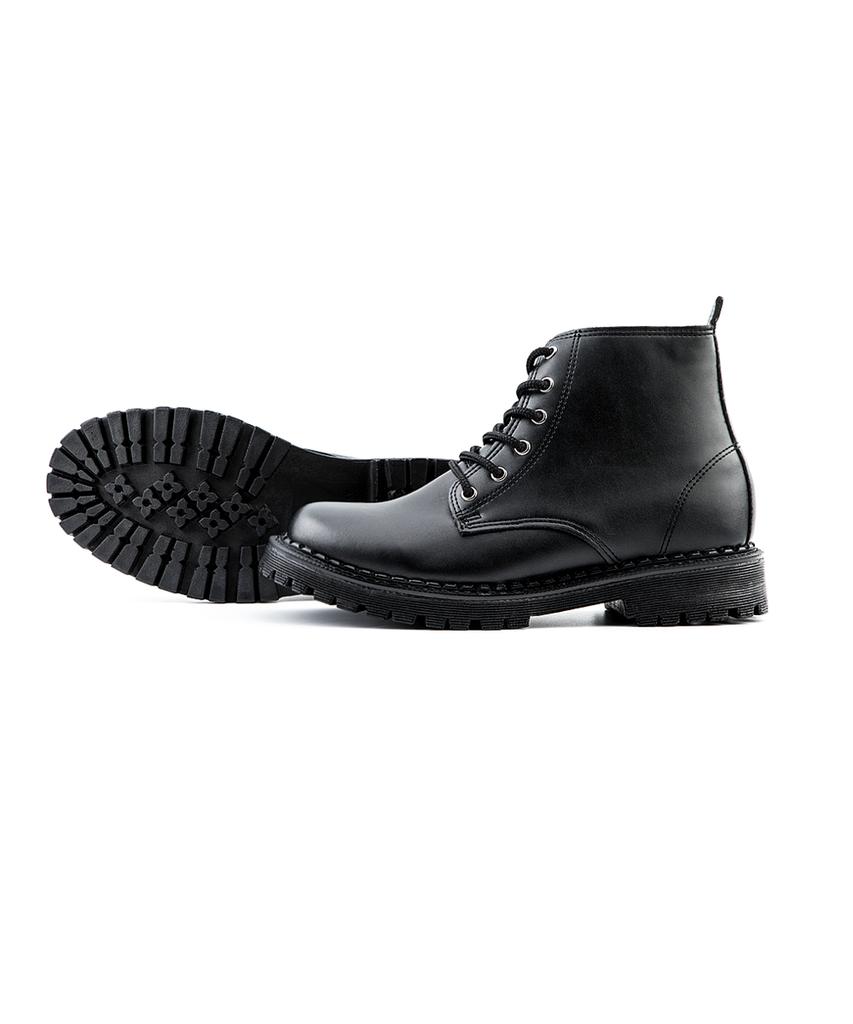 Bsqt By Classy F08 Oslo 6-Dziurkowe Derby Walker Vintage Czarne