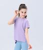Girls' Quick-Dry Lightweight Summer Sports T-Shirt - Breathable Short-Sleeve Yoga Wear