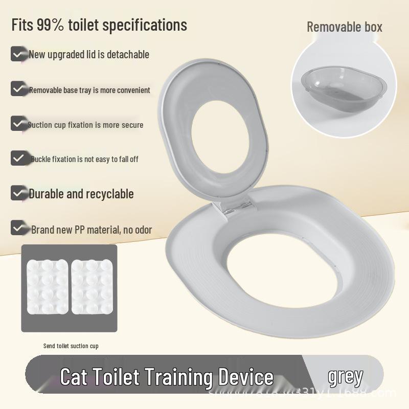 2025 Odor-Proof Detachable Cat Litter Box with Toilet Shovel Kitten Training Supplies