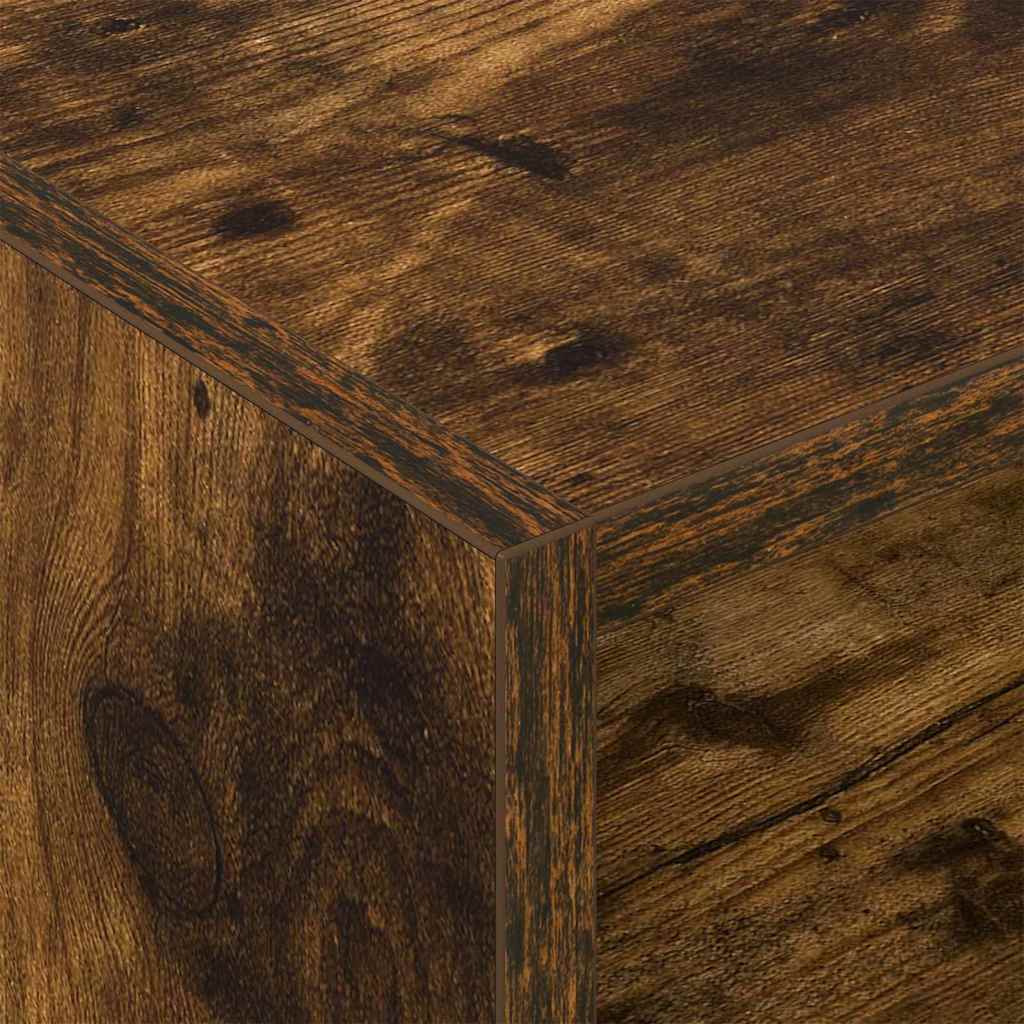 Vinyl Record Cabinet Smoked Oak 78.5 x 35 x 45 cm