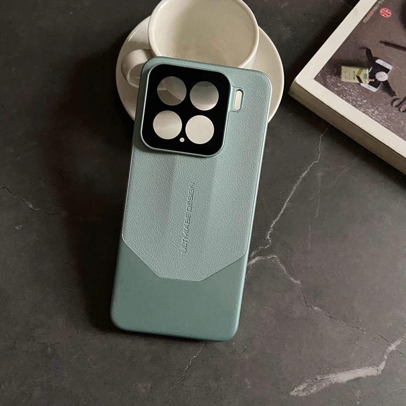 Xiaomi Mi 15 Mobile Phone Case Becomes Extraordinary Design In Seconds, Lychee Pattern Plain Leather Xiaomi14pro Personalized Creativity