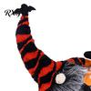 Soft Fabric Figurines Halloween Plush Gnome Decoration, Spooky Boo Swedish Tomte Elf Figurine, Cute Fall Decorations Scandinavian Dwarf Ornament