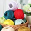 Soft Mercerized Yarn Solid Color Crochet Thread Yarn Durable Lace Yarn Bundle  for DIY Knit