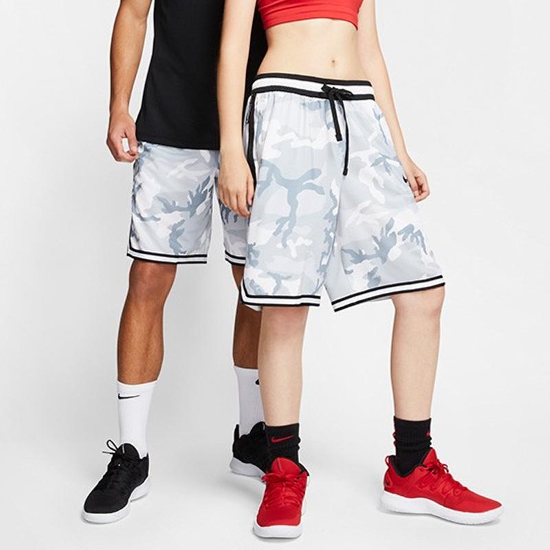 Nike Camouflage Side Stripe Basketball Shorts Men Bottoms Blue White BV7736-012