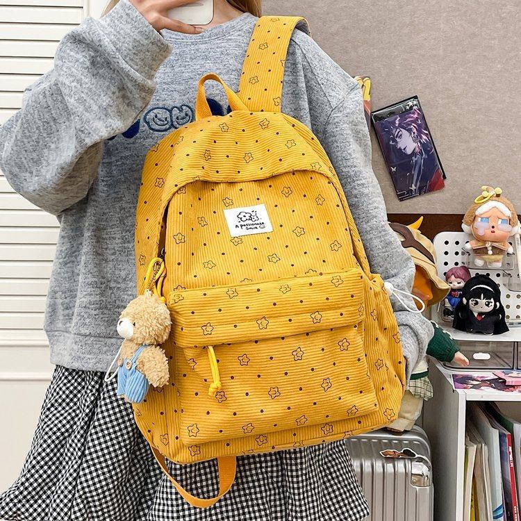 Schoolbag New Mori Small Fresh Backpack Korean Ins Junior High School Student Schoolbag Polka Dot Girl Student Backpack
