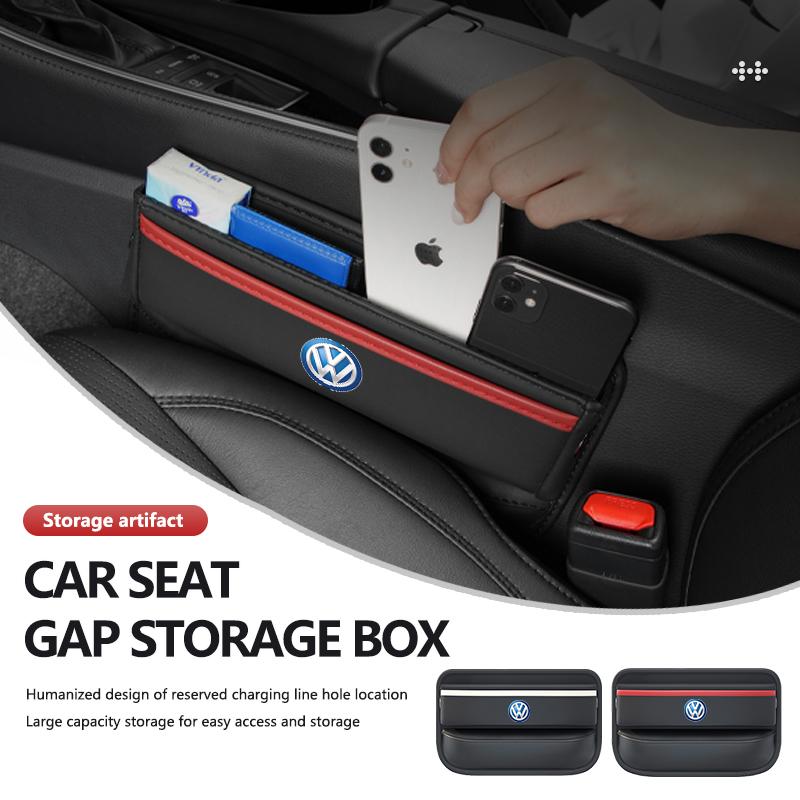 For Volkswagen VW Car Seat Gap Storage Box Vehicle Seat Crevice Filler Organizer Golf 4 5 6 7 Polo Jetta Sagitar Magotan Passat