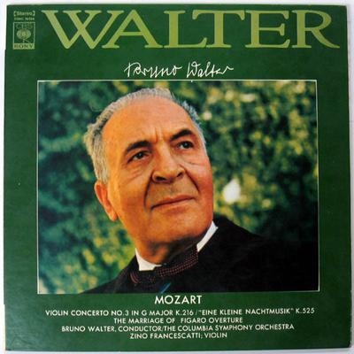 LP-Schallplatte BRUNO WALTER, ZINO FRANCESCATTI, CO - Mozarts Violinkonzert Nr. 3, Eine K SONC10104 CBS/SONY 1968 Japan Klassik Gebraucht