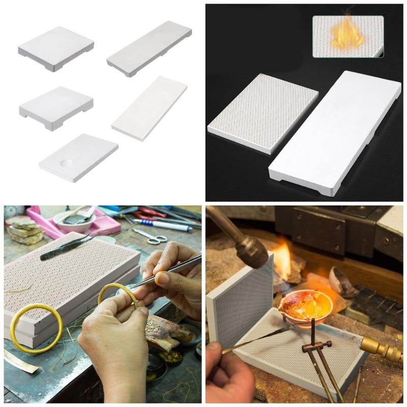 Quarzplatte, hitzebeständig, für die Schmuckherstellung, Löt- und Schweißblock, Wabenplatten-Reparaturwerkzeug, Ausrüstungszubehör