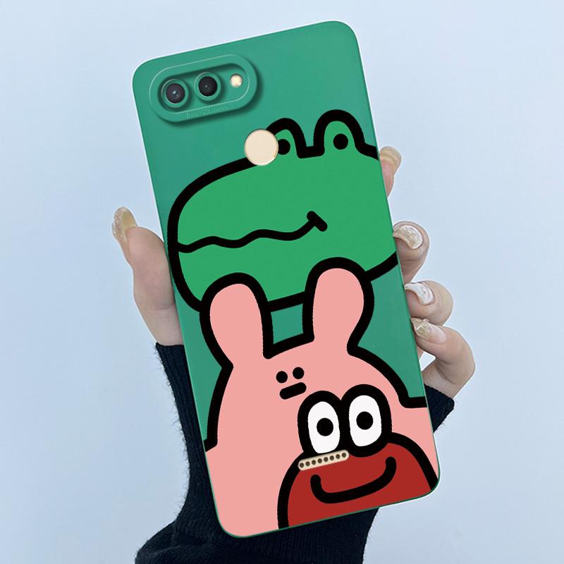 For Xiaomi Redmi 6 5 Plus 5A 4A 4X Case Advanced Sense Pretty Cartoon Flower Liquid Silicone Soft TPU Protective Back Cover Capa