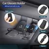 1Pc Car Specific Glasses Clip Leather Ticket Holder Sticker For Alfa Romeo 159 Giulietta Giulia 147 Mito 156 166 GT Stelvio F1