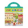 Cartoon Toys Kids  Childrens Hot New Children Scene Stickers DIY Hand-on Puzzle Sticker Books Reusable Animal Learning Cognition for Gift Present