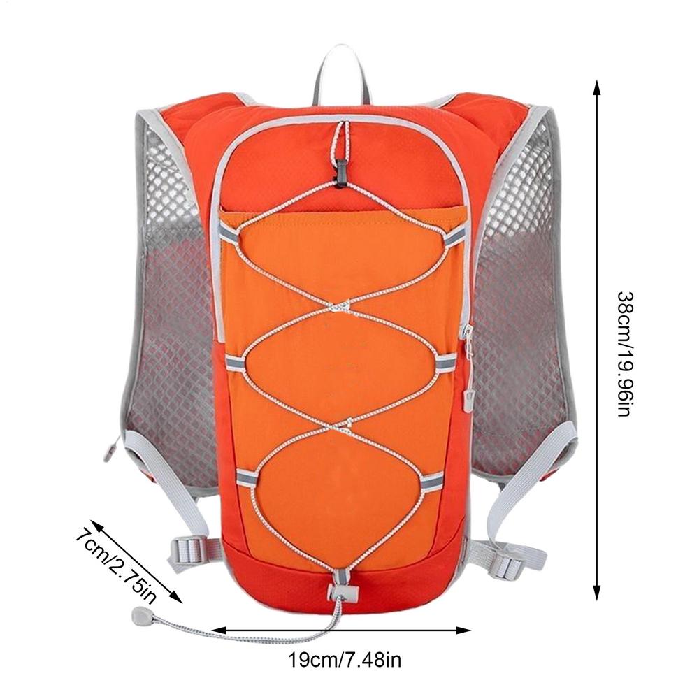 Outdoor Reflective Running Backpack Breathable Women Men Running Race Hydration Vest Running Bag for Bicycle Marathon
