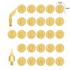 Woodworking Internal Heat Welding Tips Stencil 26 Letters Soldering Iron Head Set Wood Burning Pen Tips Kit Pyrography Marking