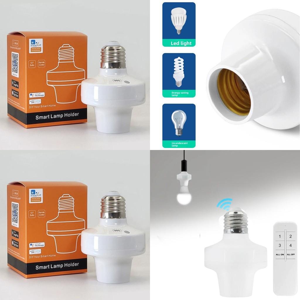 E26 E27 Wifi Smart Light Socket With Remote Control For Home Automation