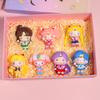 7PCS Anime Sailor Moon Figure Cartoon Figuarts Mini Mercury Mars Jupiter Venus Toys For Girls Figure Gift Dolls Static Doll