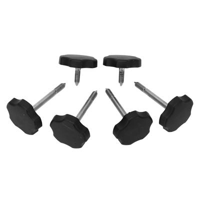 6PCs Soft Top Window Frame Knobs Pins 55397132AB Replacement for Jeep Wrangler Jk 2007‑2018