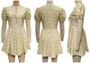 2026 Floral Puff Sleeve Summer Dress – Sweet French Style with Cinched Waist and A-line Skirt.