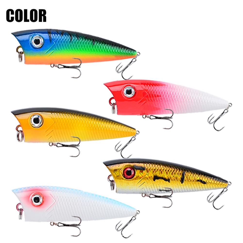 Surface Popper 6.5cm 6.5g Water Splashing Bass Lure Fish Bait Tackle