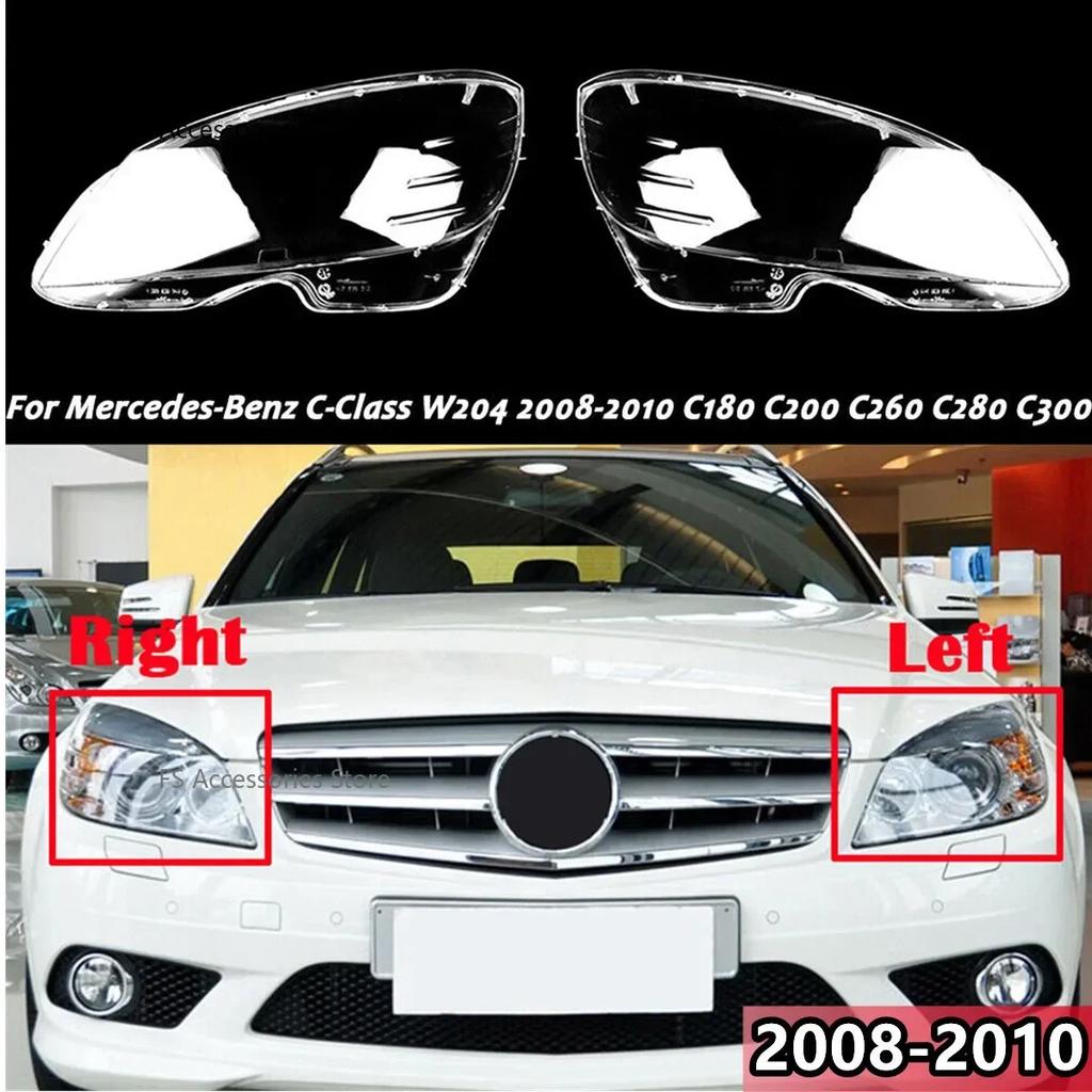 btxrjg1 Right/Left Car Headlight Lens Cover Lampshade Shell For Mercedes-Benz C Class W204 2008-2010 C180 C200 C220 C250 Headlight Cover