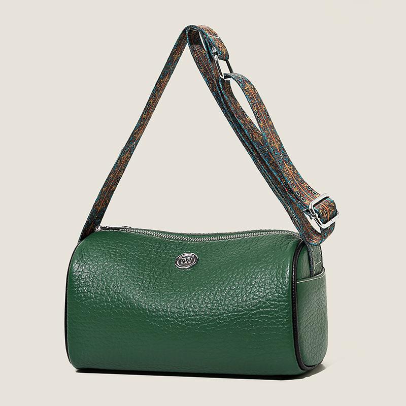 First Layer Cowhide Pillow Women'S Genuine Leather Women'S Bag Trendy Shoulder Messenger Bag