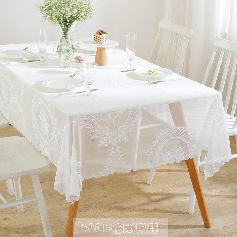 

Элегантная кружевная скатерть - Прямоугольная из полиэстера, Французский романтический дизайн, Замысловатые цветочные узоры, Идеально подходит для украшения домашнего обеденного стола Rectangle: 60 * 120cm