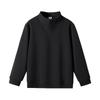 Women's Loose Fit Half-Zip Stand Collar Hoodie - Long Sleeve Solid Color Outerwear for Spring and Autumn
