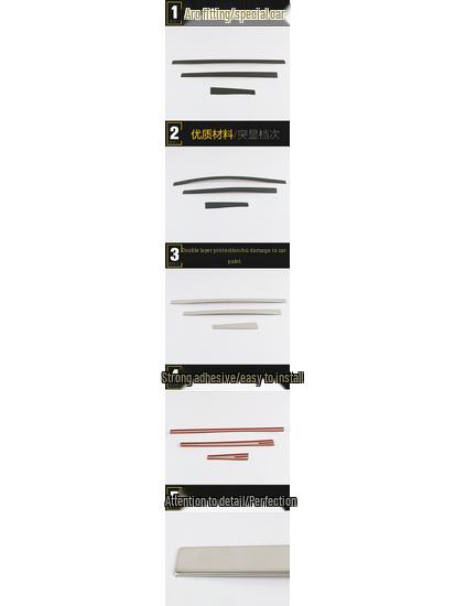 RM5 Center Console Stainless Steel Trim: Fits 19 Baojun Models, Includes Cup Holder & Shift Lever Accessory