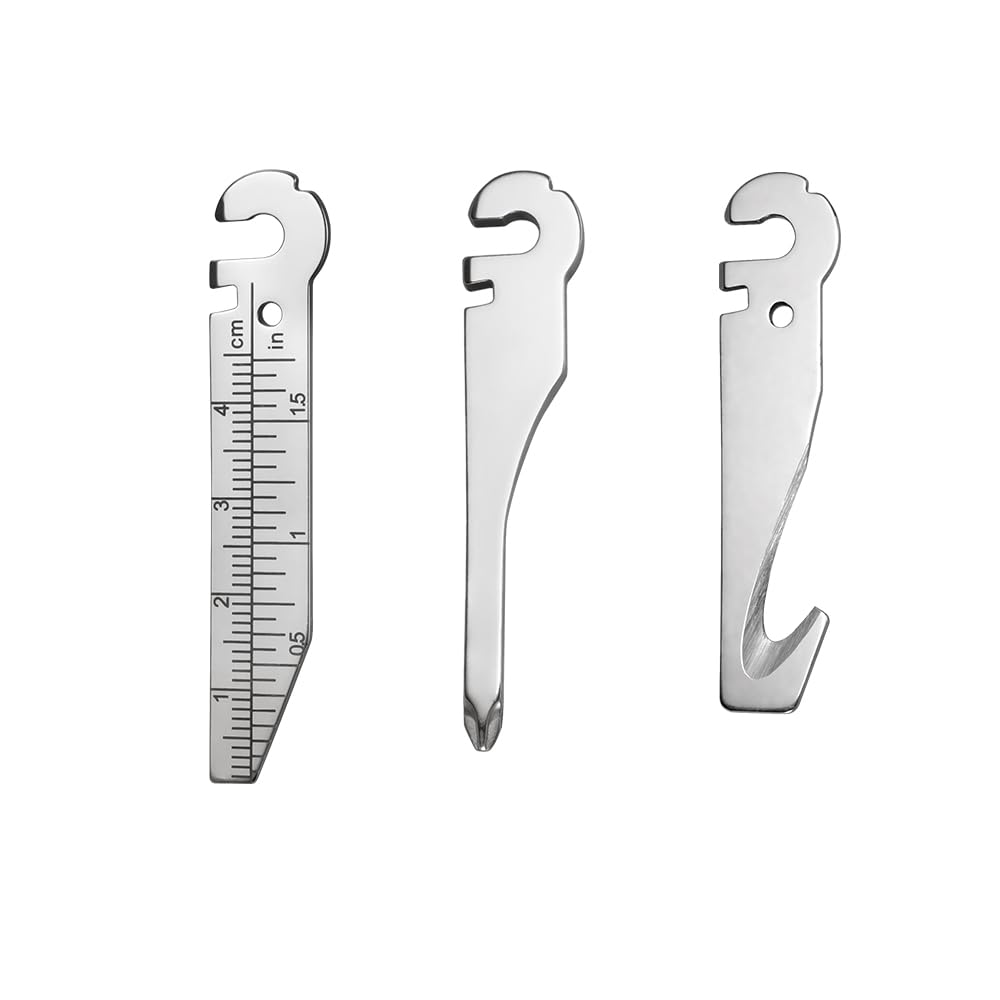 Customize your multi-tool to your liking with the Roxon FT09 Flex dedicated accessory set (rope cutter, file, ruler, large flathead screwdriver, and P