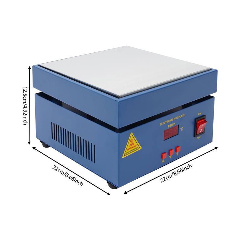 800W Electronic Soldering Hot Plate Preheat Soldering Station Welder Hot Plate LCD Display 20x20cm