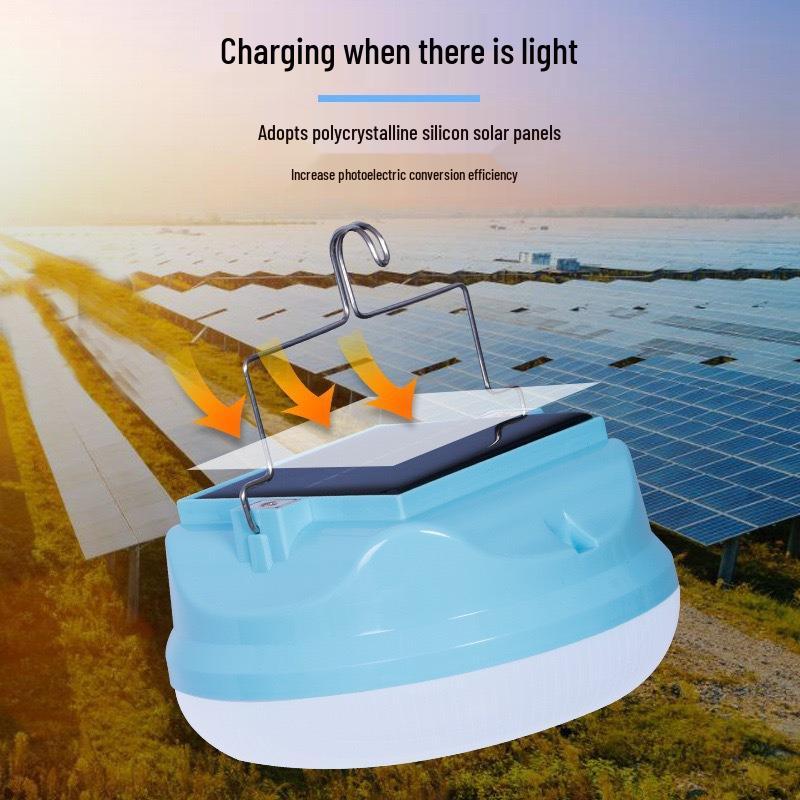 Waterproof Rechargeable LED Outdoor Camping Lamp – Energy-saving, No Plug