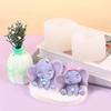 Cute 3D Elephant Silicone Candle Mold BPA Free Reusable DIY Animal Resin Mold for Party Ornament Home Decoration DIY