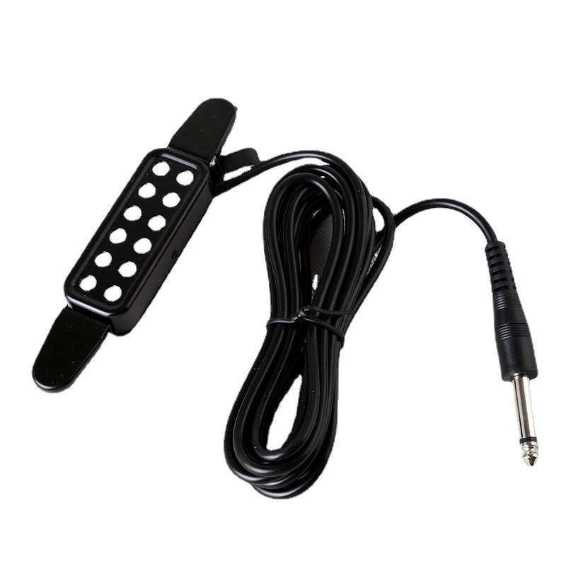 Magnetic Wooden Guitar Soundhole Pickup with 3m Cable, No-Drill Plug-In