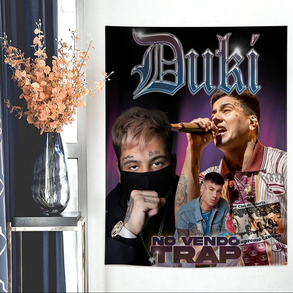 Fashion Rapper DDUKIS Cartoon Tapestry Art Science Fiction Room Home Decor Wall Hanging Sheets