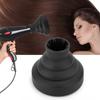 Professional Folding Hair Dryer Diffuser Cover Hairdressing Blower Wind Cover (Black)