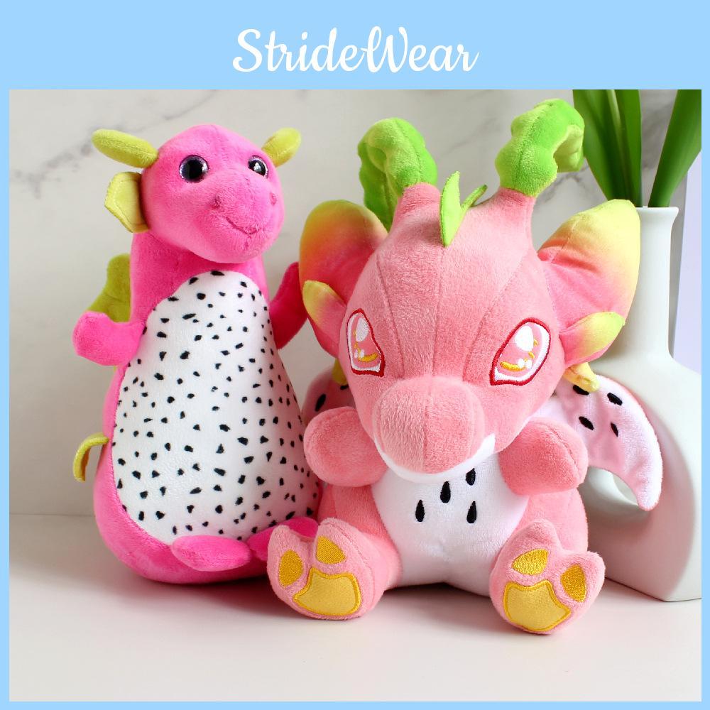 Macaroon Dragon Fruit Plush Toys Dinosaur Stuffed Doll Decoration Gift 20cm