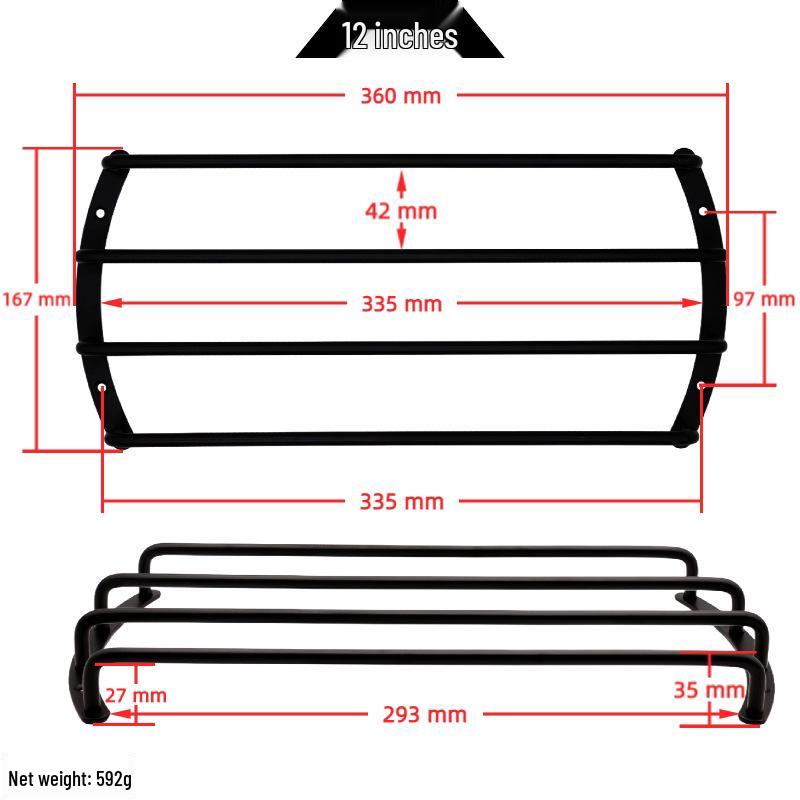 Subwoofer Speaker Protection Bar: 6.5"/8"/10"/12" Anti-Collision Guard Horn
