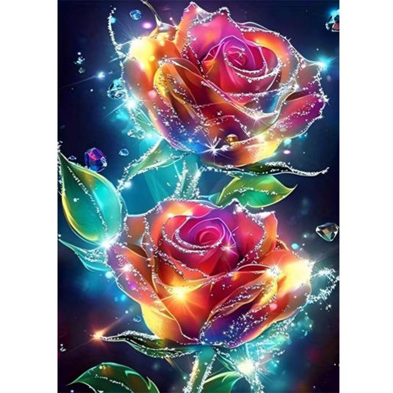 5D Diamond Painting, Flower Animal Sticker Diamond Cross Stitch Decorative Painting