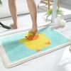 VIKAMA Cute Cartoon Flat Printed Carpet, Entrance Door, Bathroom And Toilet Anti-Slip Imitation Cashmere Mat, Home Decoration