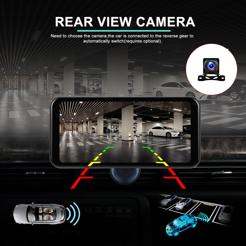 6.25inch Car Radio Wireless CarPlay Android Auto Multimedia Video Player Portable Touch Screen With USB AUX For Rear View Camera