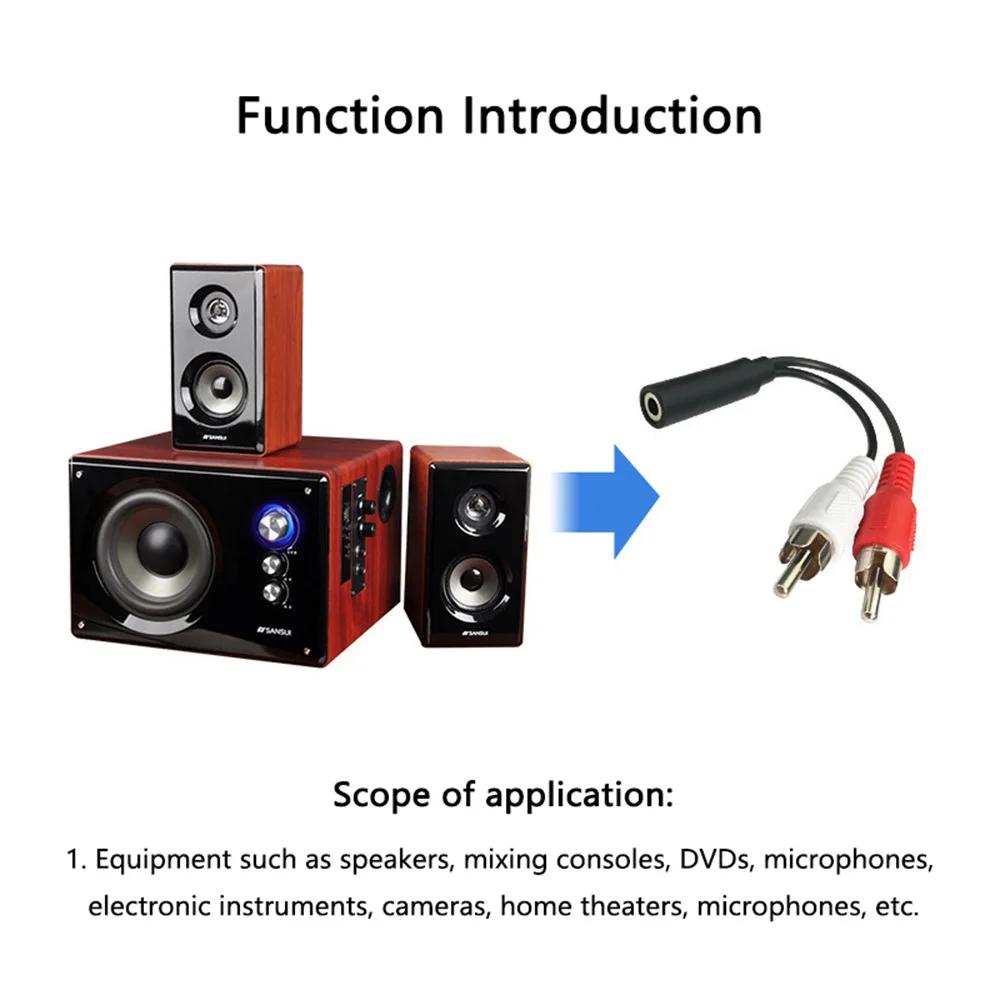 1/1/1Pcs RCA Audio video AV Cable Wire Cord 1.1mm Audio Aux Socket pole male female Jack Plug To 1RCA 1 RCA male female Adapter