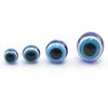 Economical 1000Pcs/Pack 4/6/8mm Evil Eyes Beads For Jewelry Making Blue Round Smooth Beads For DIY Bracelet Necklace Earrings