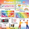 76 PCS Original Funny Gay Prank Bumper Stickers, Funny LGBT Gay Stickers For Cars Decals Motorcycle Truck Vehicles Luggage Sticker For Adults Bumper