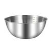 Extra Thick Food-Grade Stainless Steel Basin with Scale for Vegetables & Dough—Household Kitchen Mixing Bowl