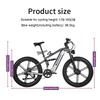 Electric Bicycle Nathaniel SYR09 26" Fat Tire 1000Wx2 Peak Motor Fully Suspended Adult Electric Bike 48V 20Ah Dual Hydraulic Brake 7 Speed